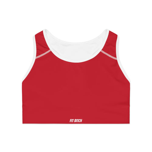 Bold Fit Sports Bra, Motivational Activewear, Gym Top, Workout Essential, Fitness Gift, Women's Athletic Bra