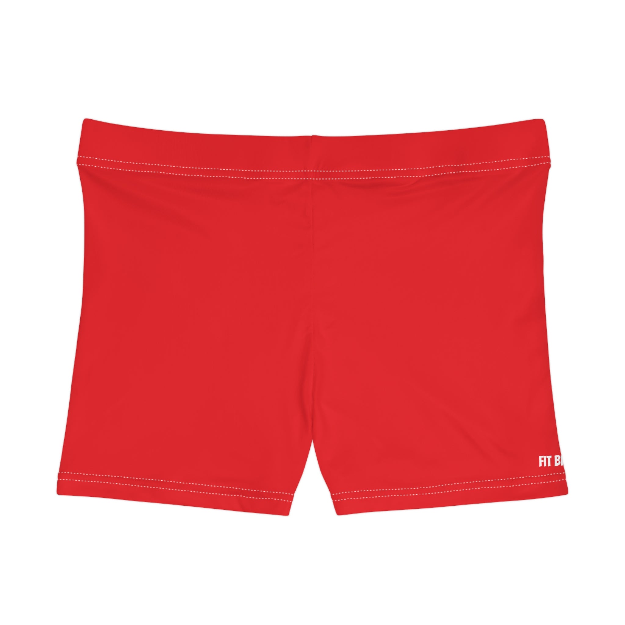 Bold Red Women's Athletic Shorts | Fitness, Sportswear, Swimwear, Summer Vibes, Outdoor Adventures, Casual Comfort