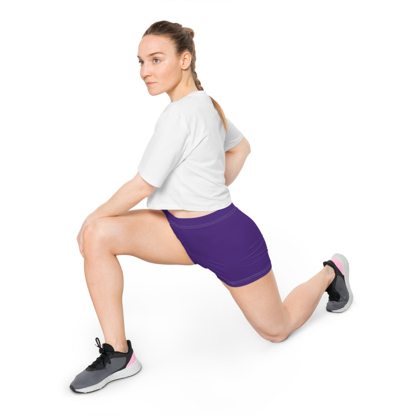Stylish Women's Purple Shorts for Summer, Casual Fitness Wear, Beach Ready, Vacation Essential, Women's Activewear