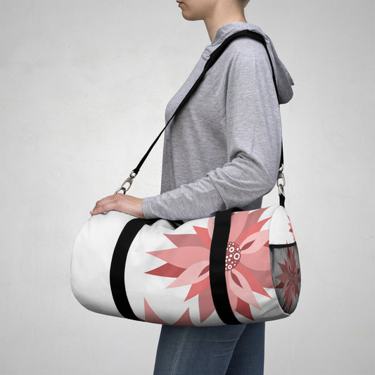 Floral Print Duffel Bag - Stylish Travel & Gym Bag for Women