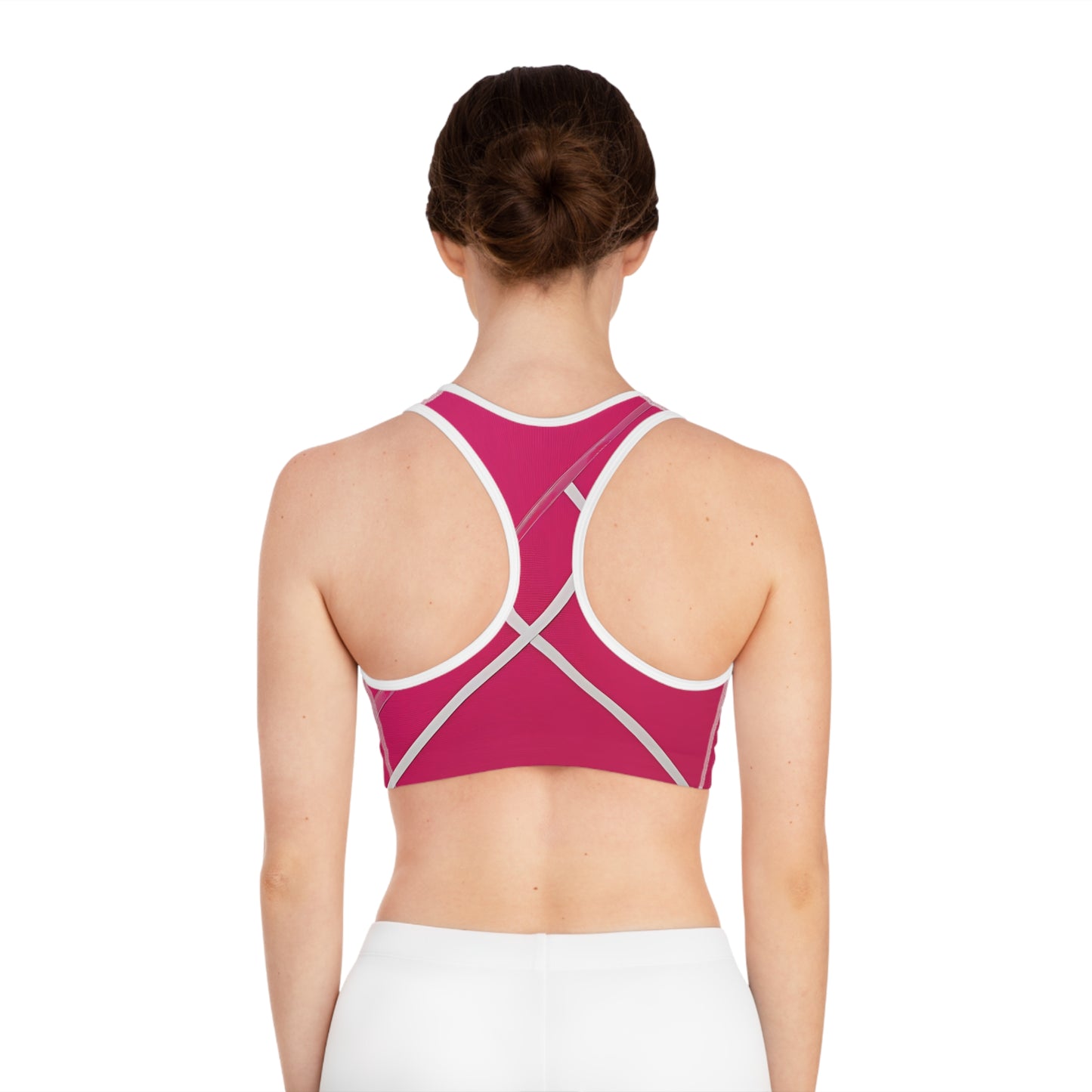 Stylish Pink Sports Bra for Active Lifestyle
