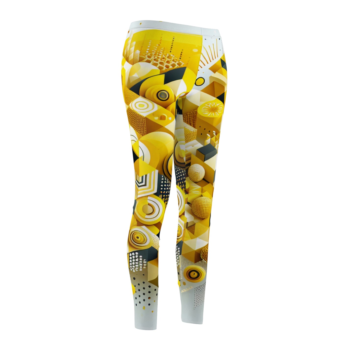 Vibrant Geometric Women's Leggings – Casual Activewear for Everyday Comfort