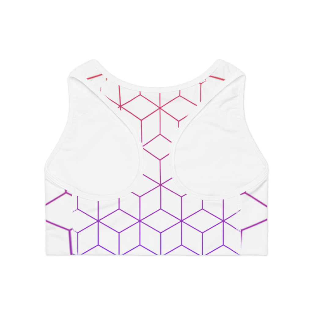 Geometric Pattern Sports Bra - Stylish & Comfortable Activewear