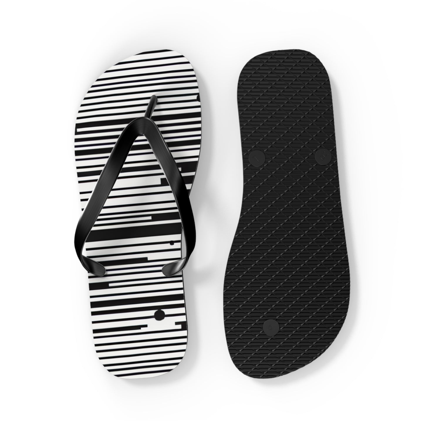Chic Stripe Flip Flops | Stylish Beach Sandals, Summer Footwear, Poolside Essentials, Vacation Accessories, Trendy Footwear