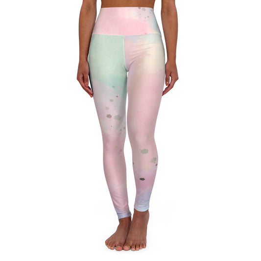 Pastel Tie-Dye High Waisted Yoga Leggings - Comfort & Style for Active Lifestyle