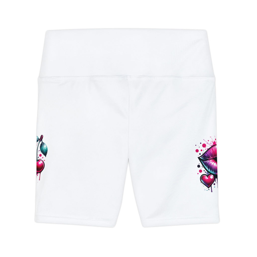 Bold Love Graphic Women's Workout Shorts - Fitness & Style for Active Women