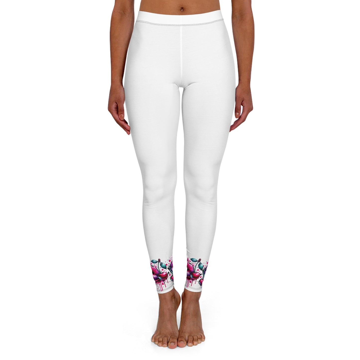 Women's Colorful Floral Spandex Leggings - Stylish & Comfortable Activewear