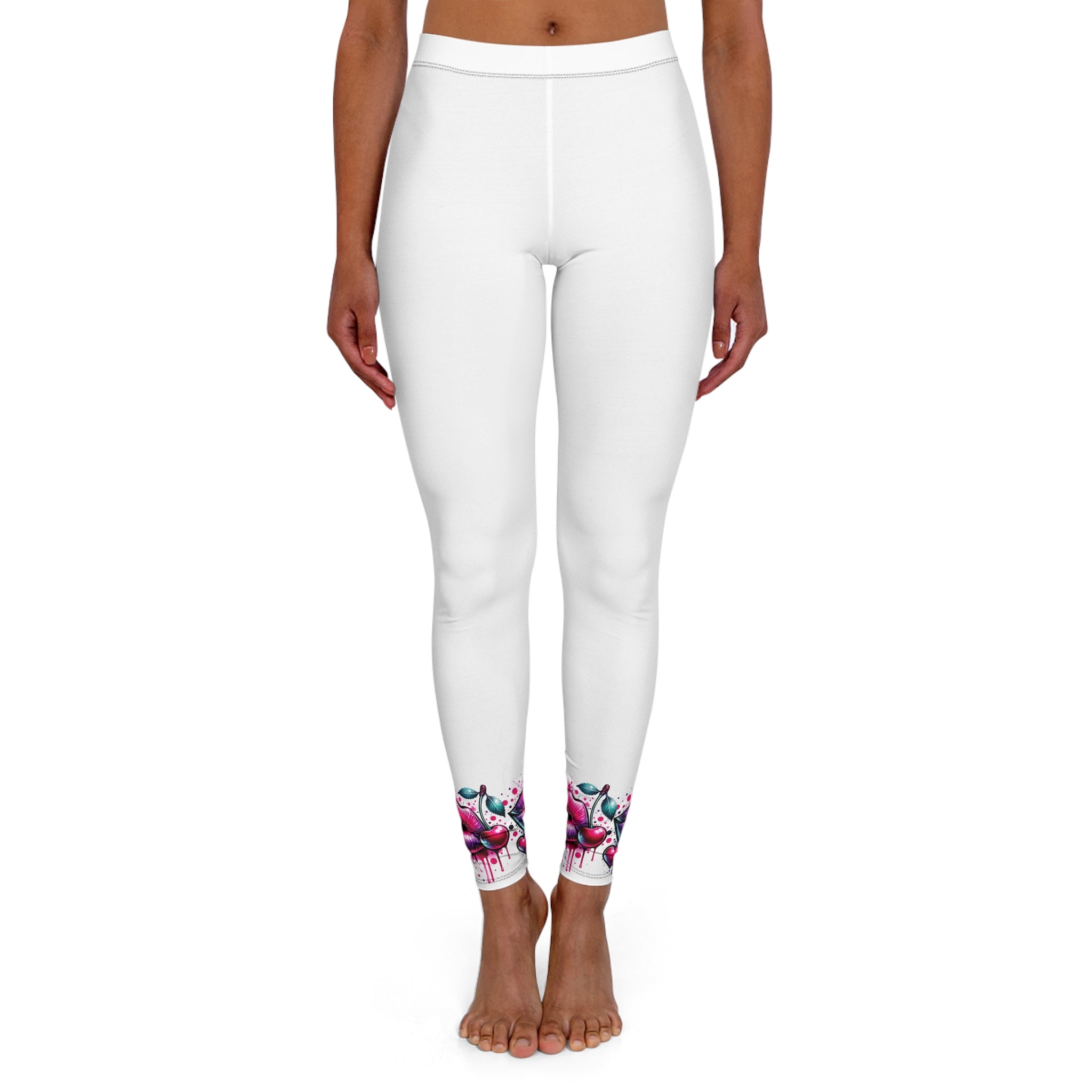 Women's Colorful Floral Spandex Leggings - Stylish & Comfortable Activewear