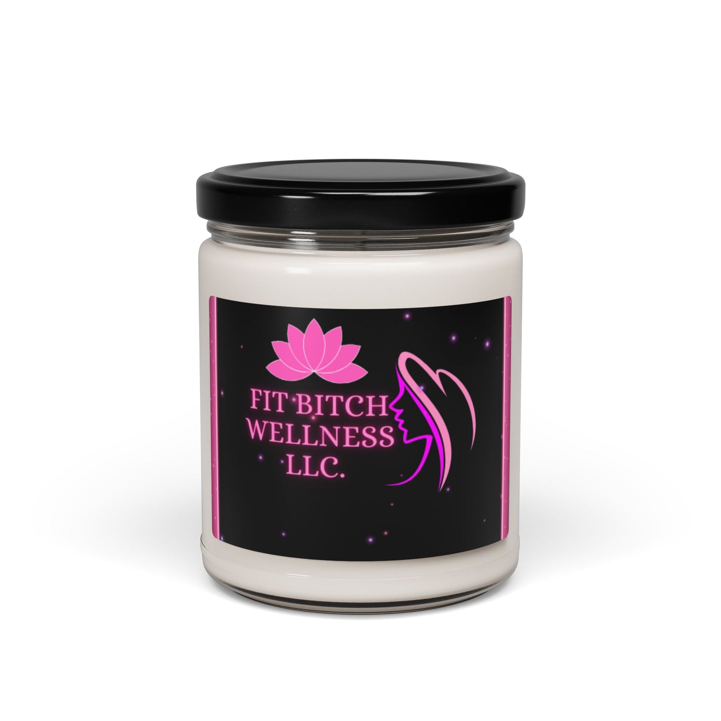 Fit Bitch Wellness Scented Soy Candle - 9oz Aromatherapy Candle for Self-Care & Relaxation