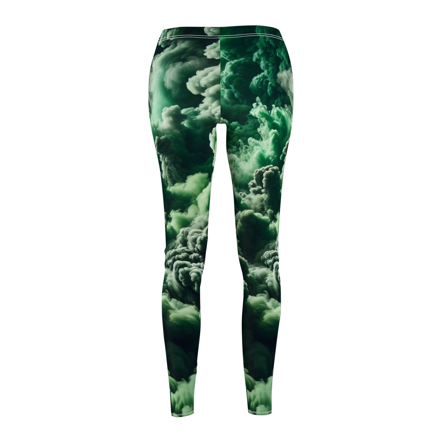 Green Cloudy Casual Leggings - Women&#039;s Trendy Activewear