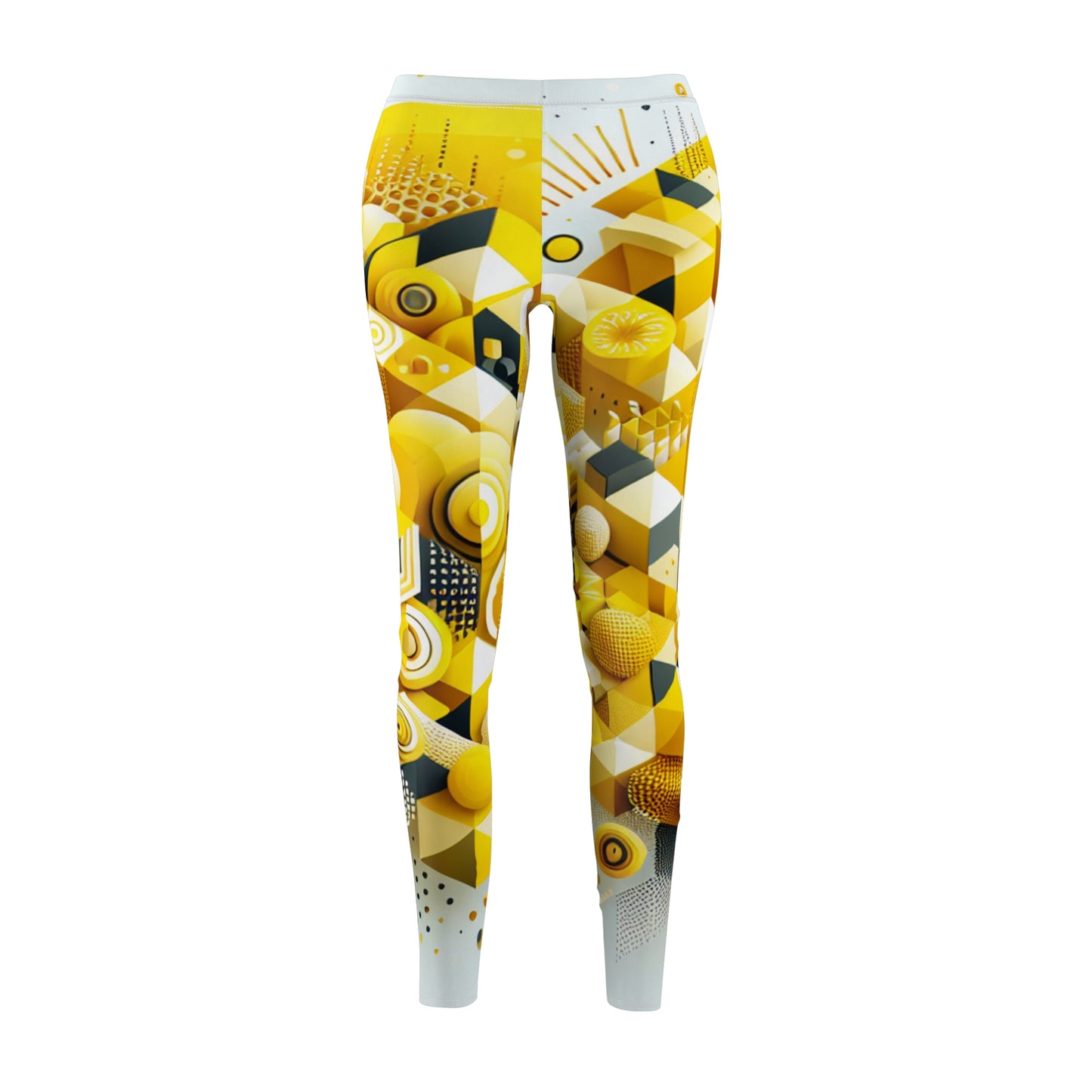 Vibrant Geometric Women's Leggings – Casual Activewear for Everyday Comfort