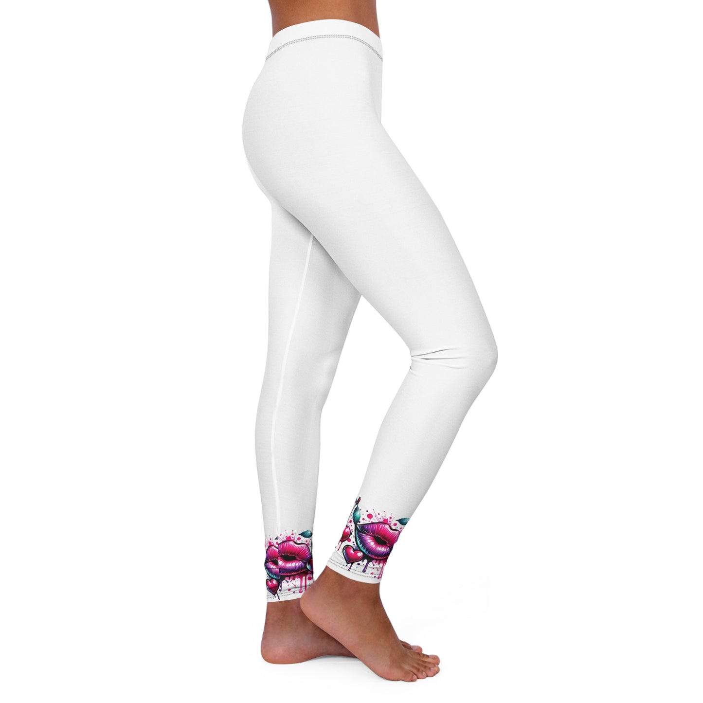 Women's Colorful Floral Spandex Leggings - Stylish & Comfortable Activewear