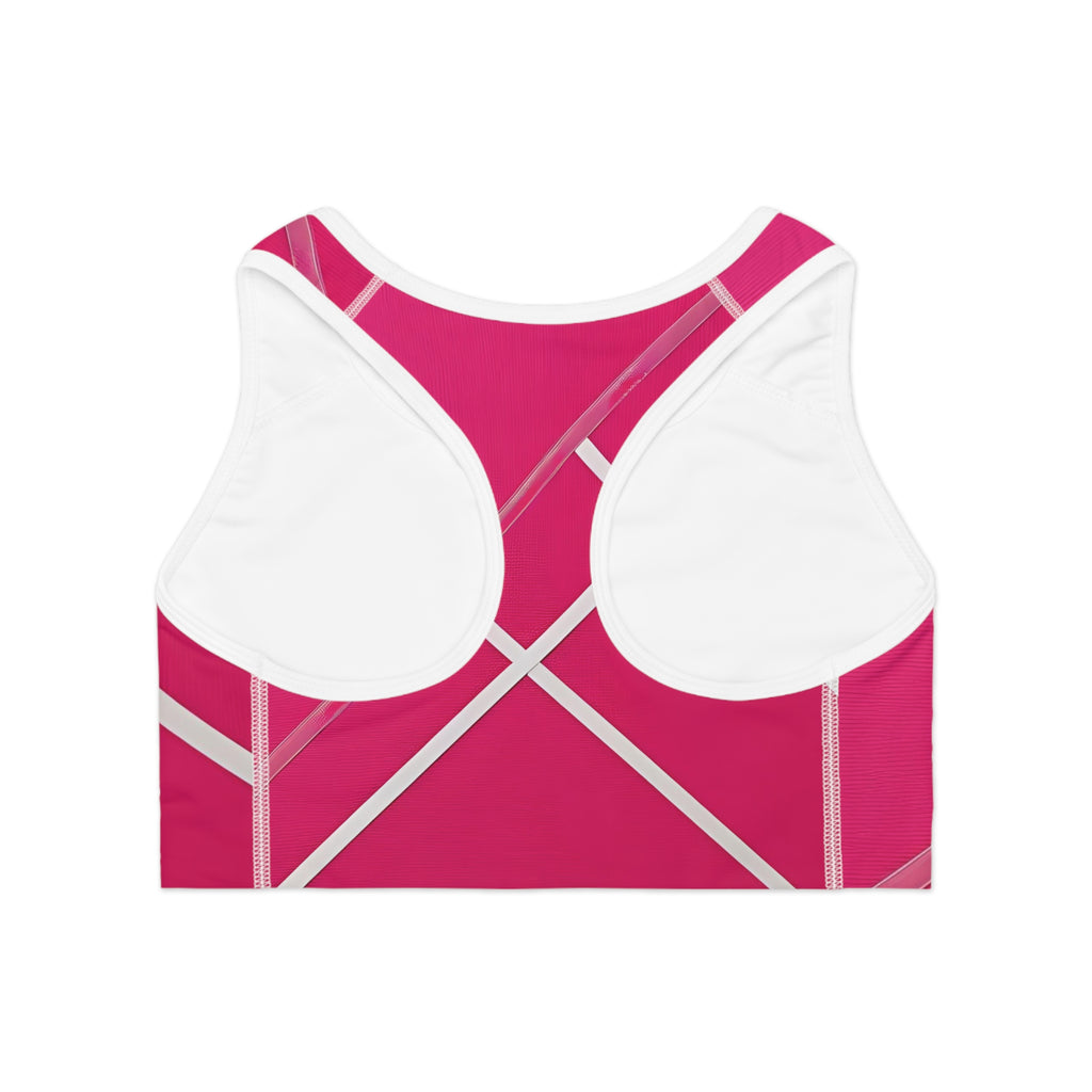 Stylish Pink Sports Bra for Active Lifestyle