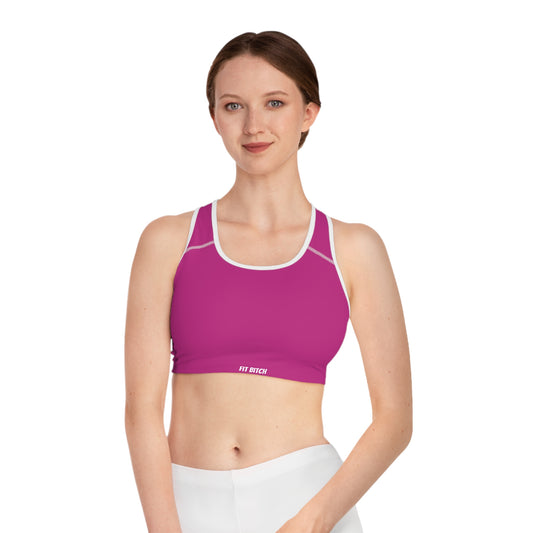Bold Fitness Sports Bra for Active Women, Workout Gear, Gym Essential, Motivational Athletic Top, Stylish Exercise Wear