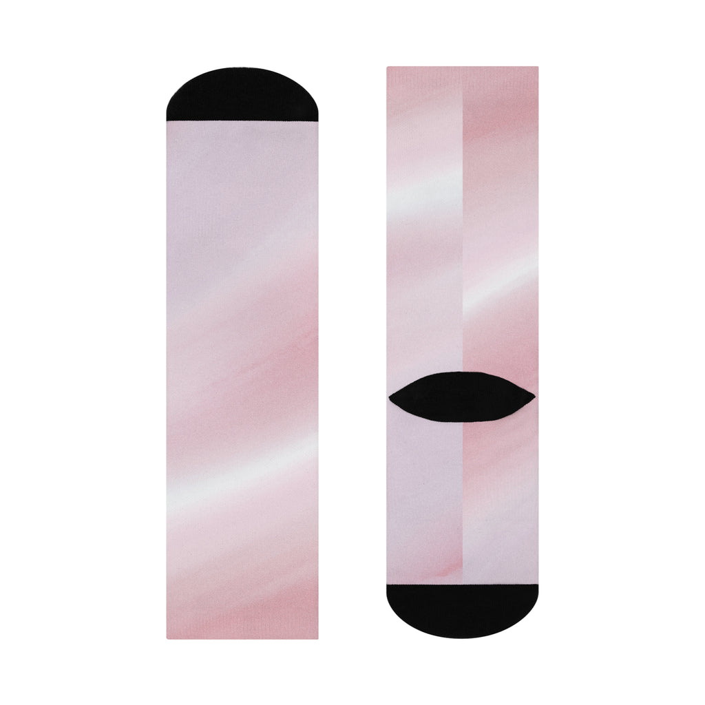 Pastel Ombre Cushioned Crew Socks - Comfortable and Stylish for Everyday Wear
