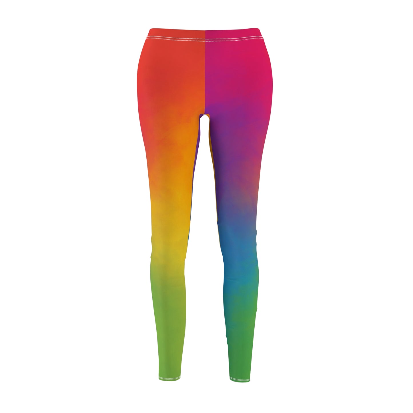 Rainbow Ombre Women's Casual Leggings | Vibrant Activewear for Comfort & Style