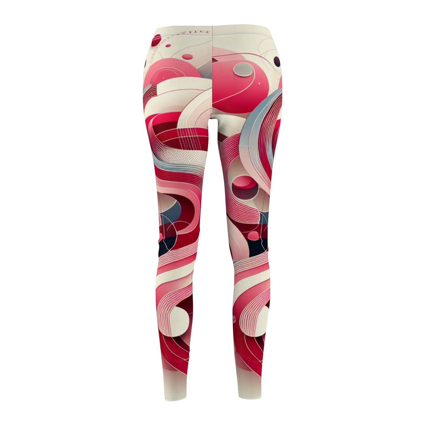 Vibrant Abstract Print Leggings for Women - Casual & Comfortable Wear