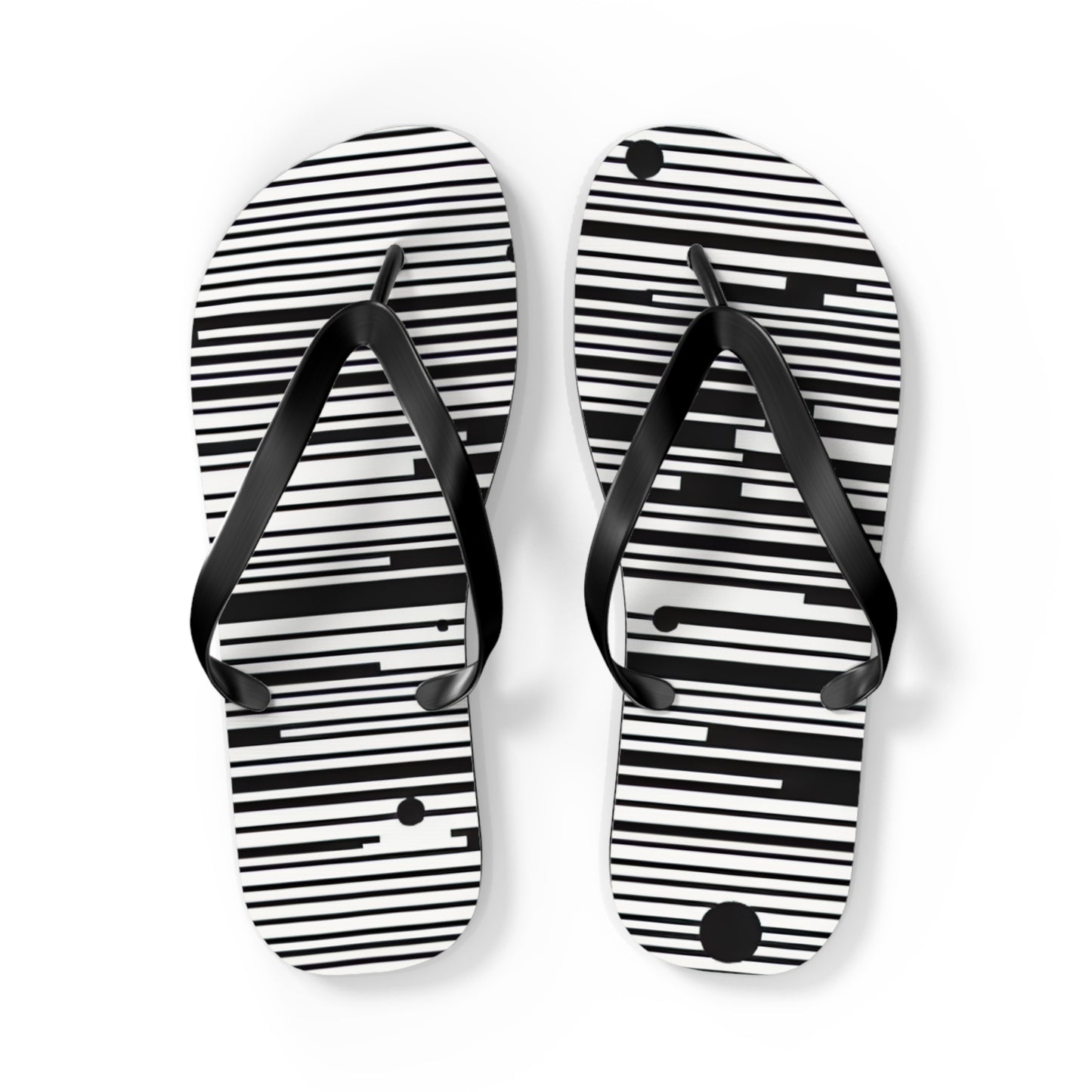 Chic Stripe Flip Flops | Stylish Beach Sandals, Summer Footwear, Poolside Essentials, Vacation Accessories, Trendy Footwear