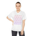 Gradient Hexagon Women's Performance V-Neck T-Shirt