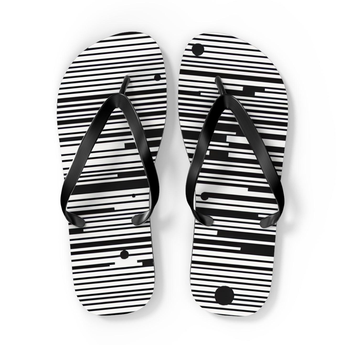Chic Stripe Flip Flops | Stylish Beach Sandals, Summer Footwear, Poolside Essentials, Vacation Accessories, Trendy Footwear