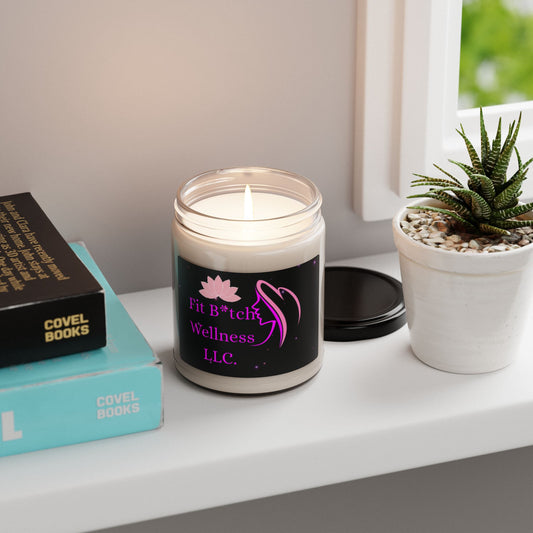 Fit B*tch Wellness Scented Soy Candle - 9oz Aromatherapy Candle for Self-Care & Relaxation