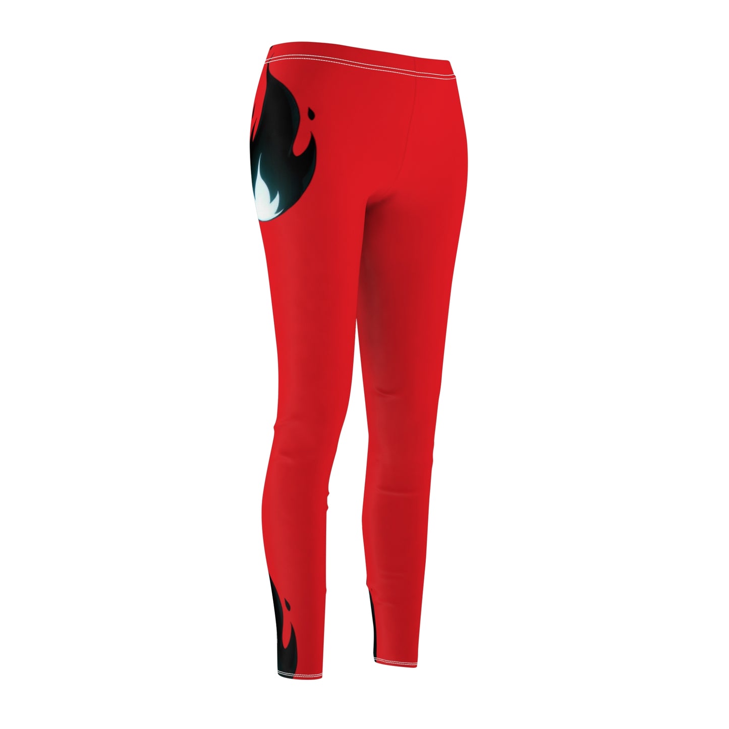 Bold Flame Design Casual Leggings for Women