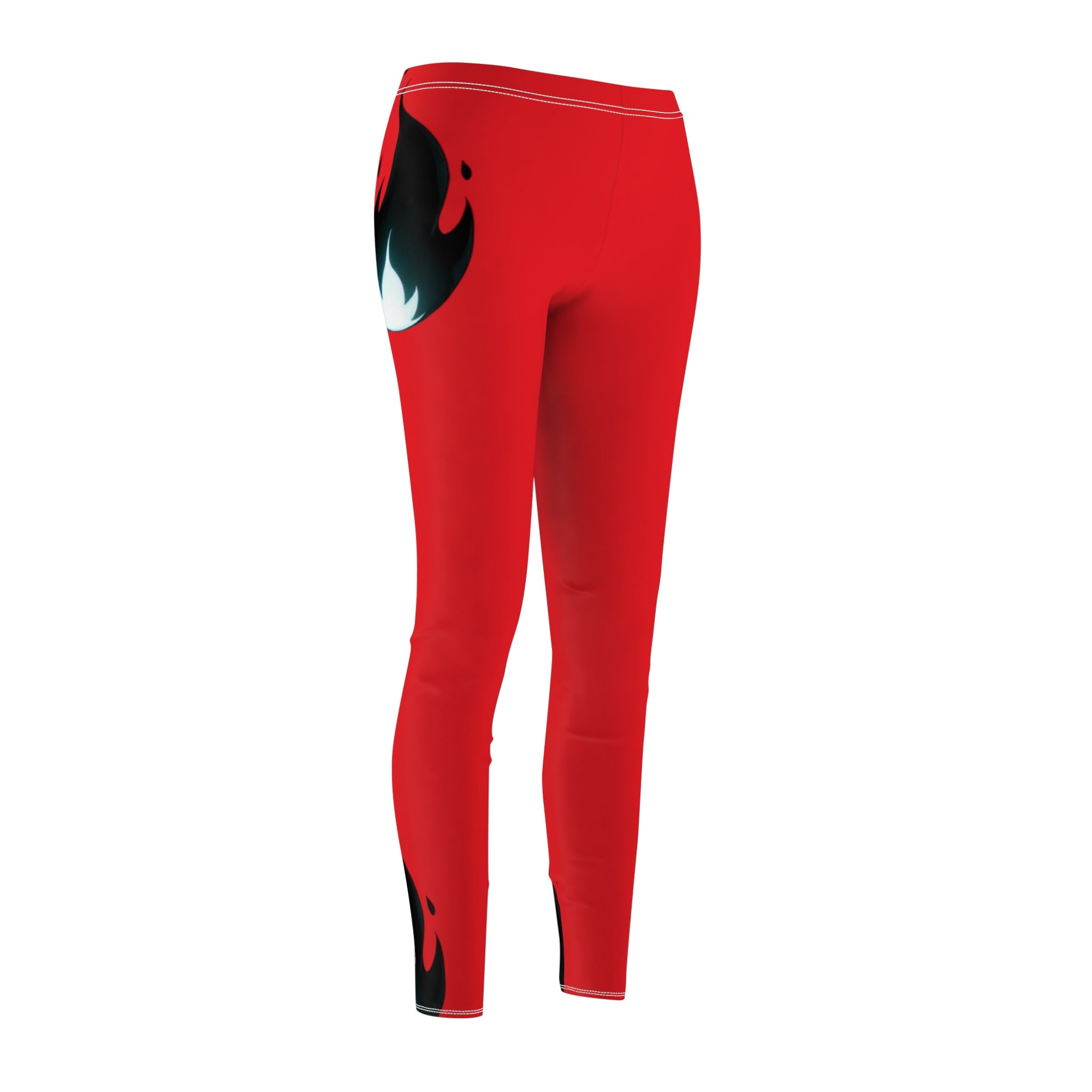 Bold Flame Design Casual Leggings for Women