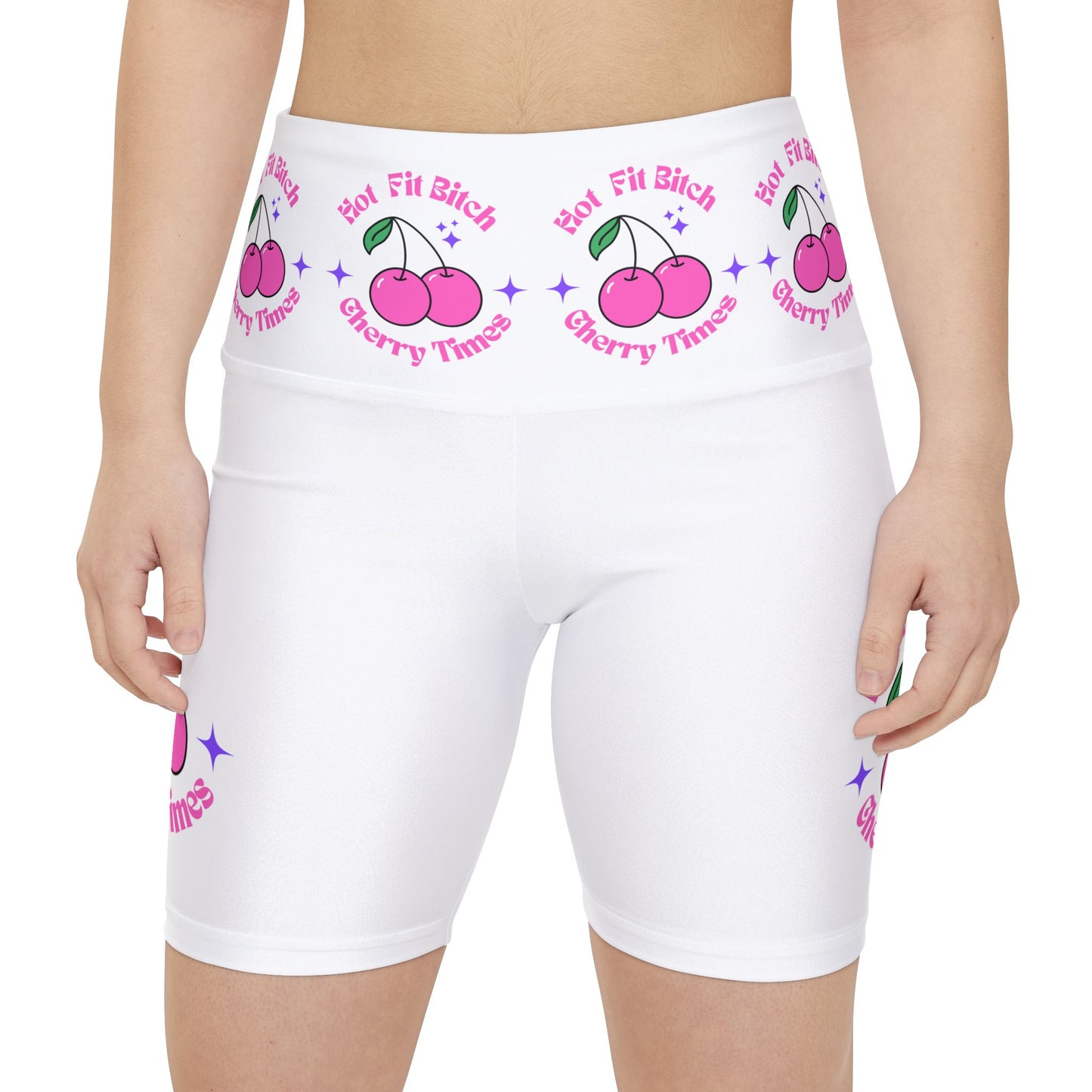 Cherry Vibes Women's Workout Shorts - Hot Fit Bitch Collection
