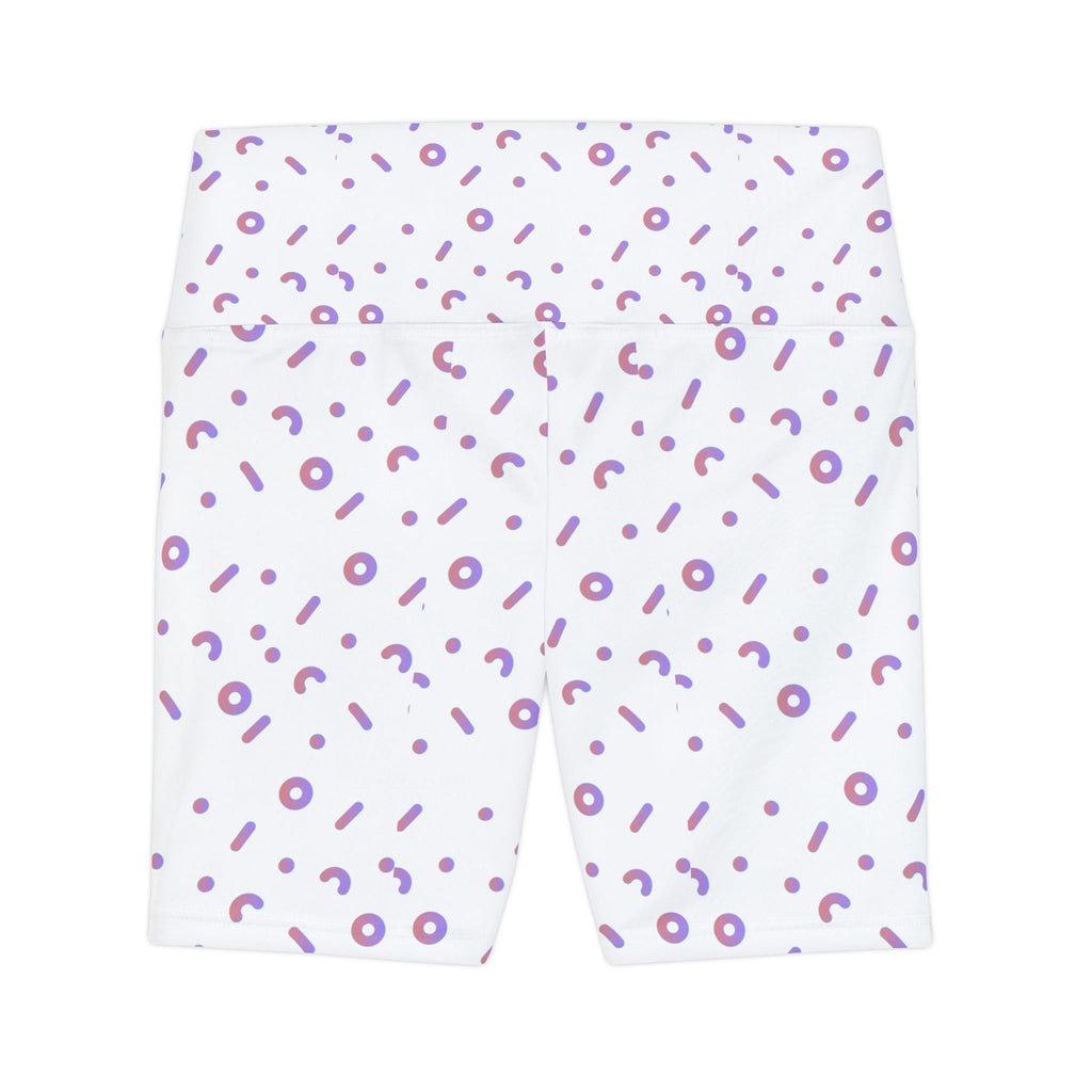 Fun Patterned Women's Workout Shorts - Stylish & Comfortable Activewear