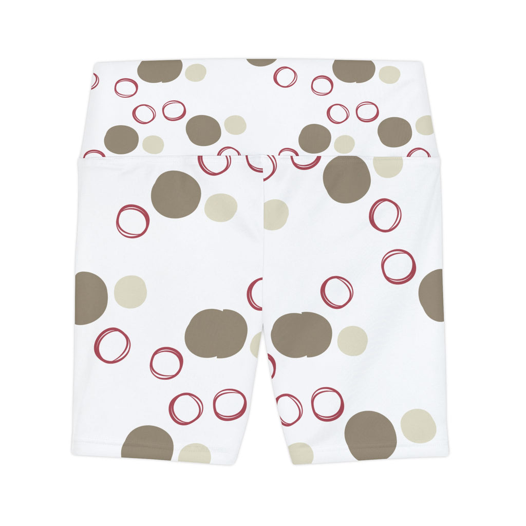 Trendy Women Workout Shorts with Fun Polka Dot Design