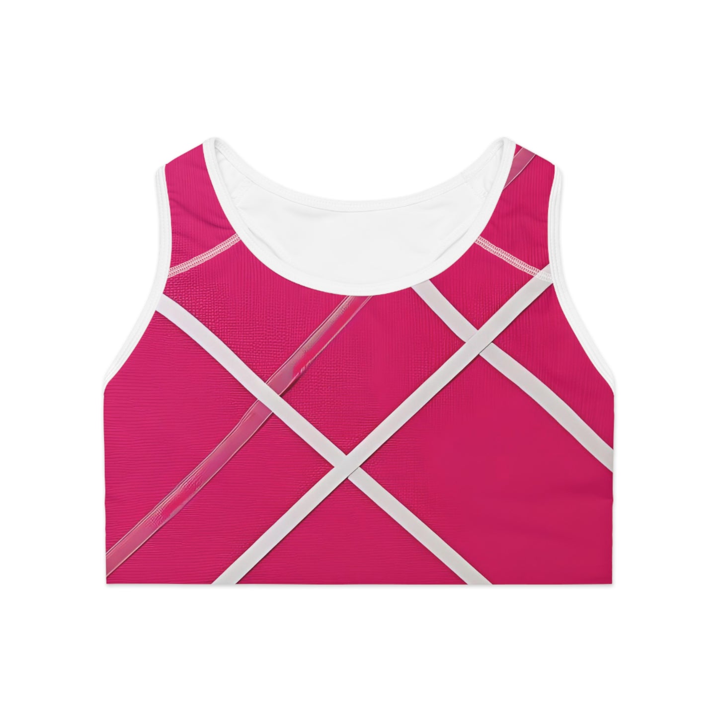 Stylish Pink Sports Bra for Active Lifestyle