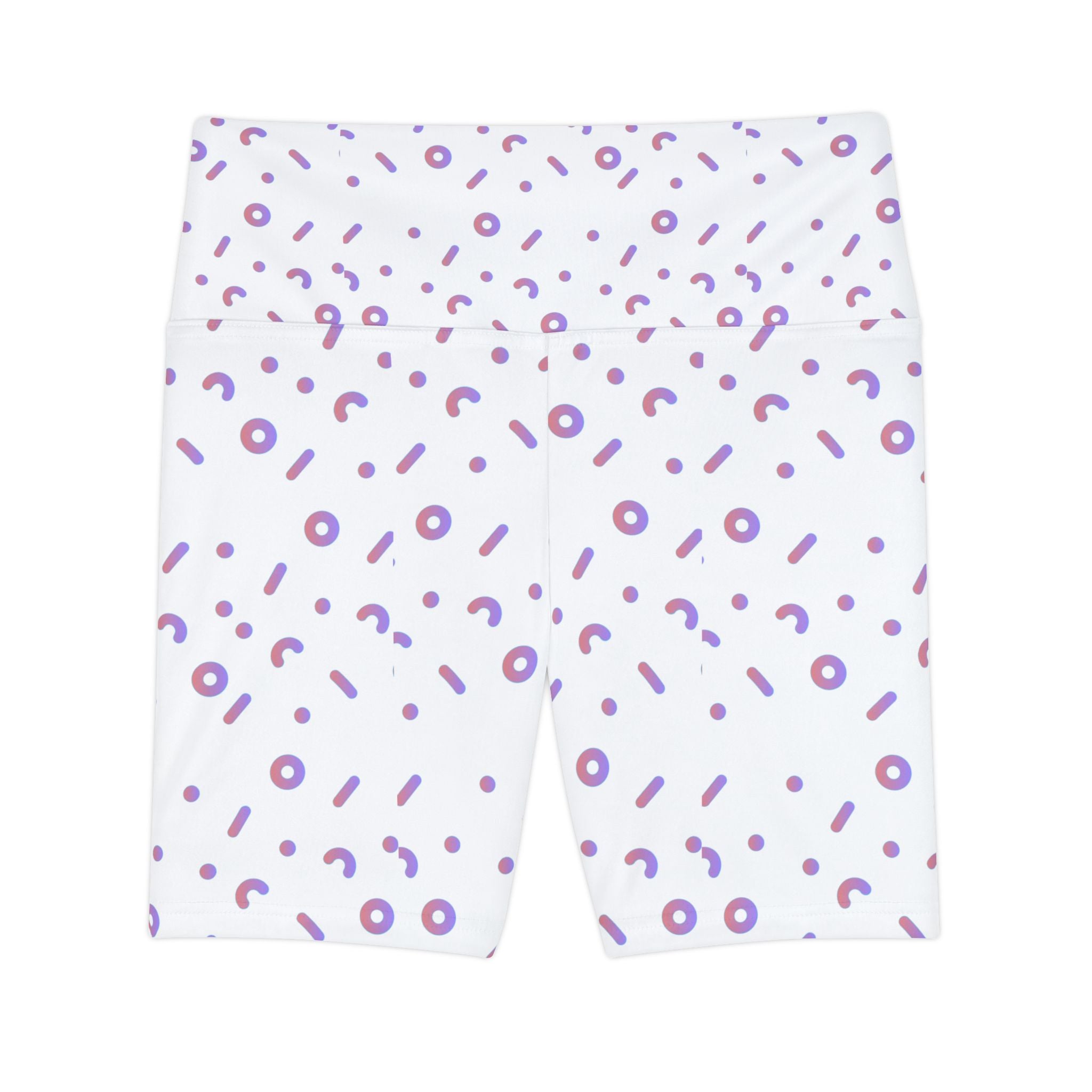 Fun Patterned Women's Workout Shorts - Stylish & Comfortable Activewear