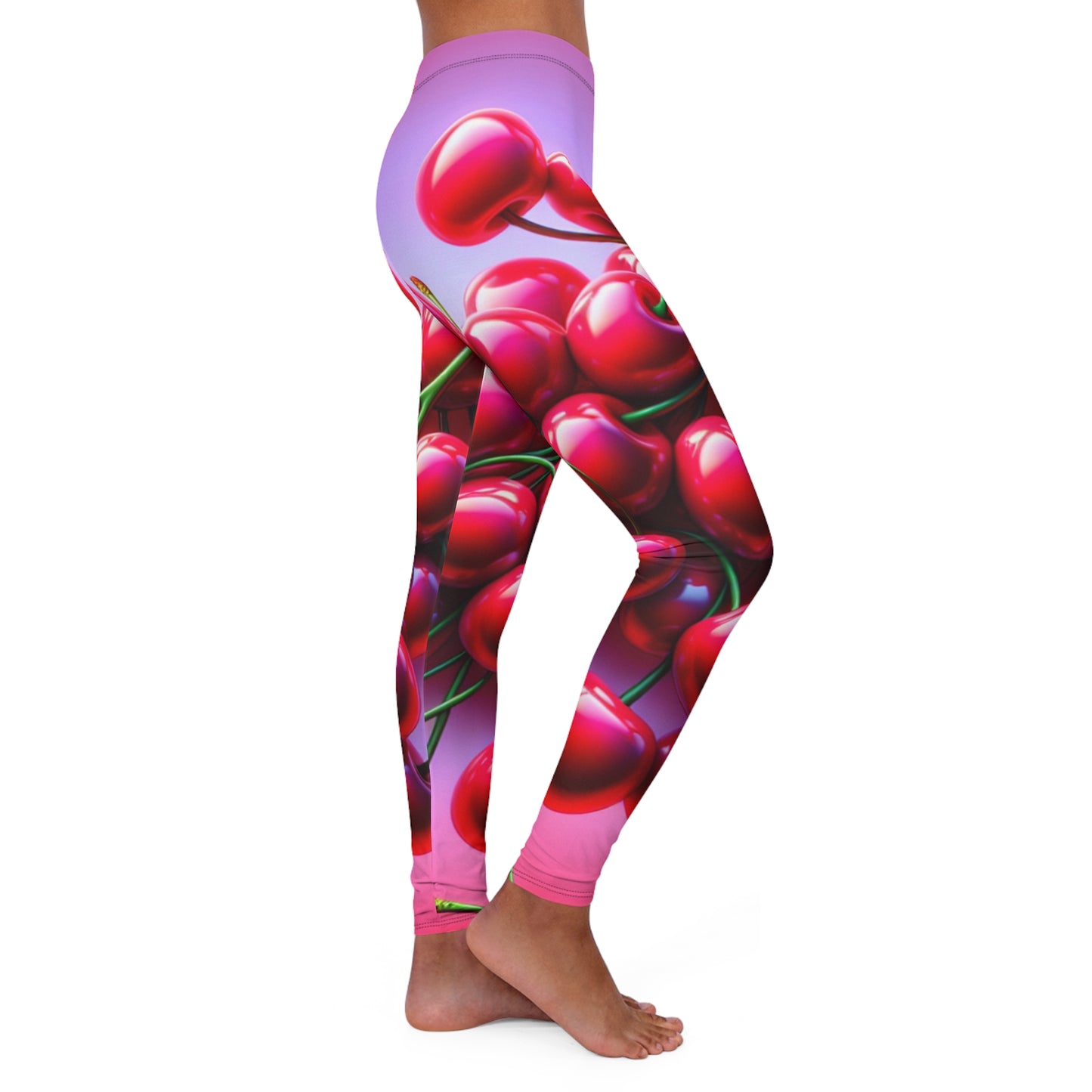 Cherry Blossom Women's Spandex Leggings - Vibrant Casual Wear