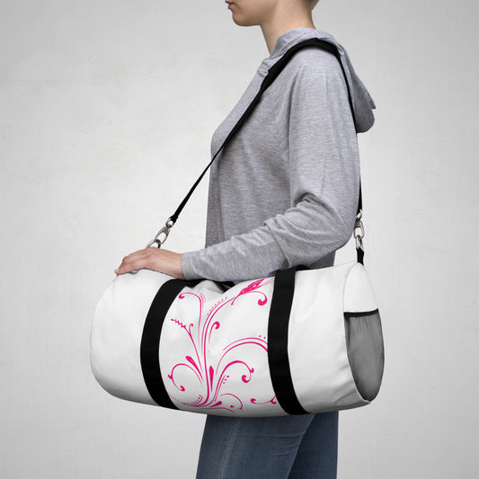 Elegant Floral Duffel Bag for Gym and Travel