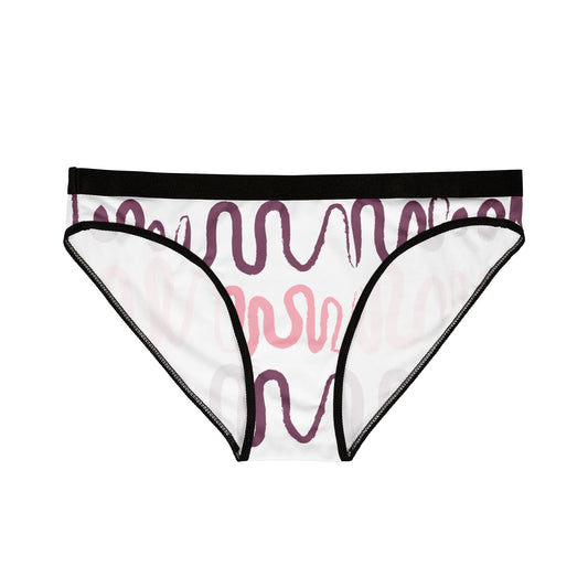Trendy Women's Underwear with Abstract Wave Pattern | Comfortable & Stylish Lingerie