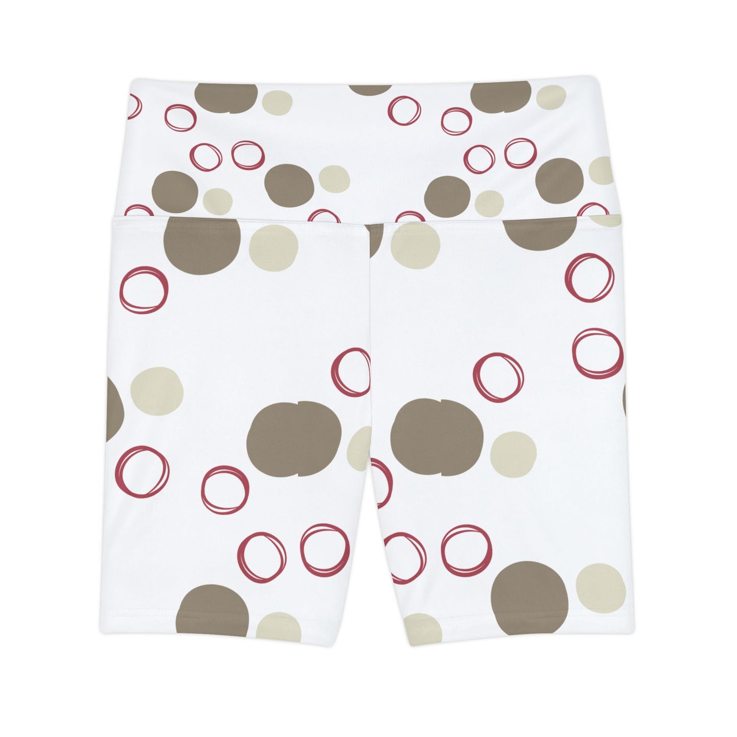 Trendy Women Workout Shorts with Fun Polka Dot Design