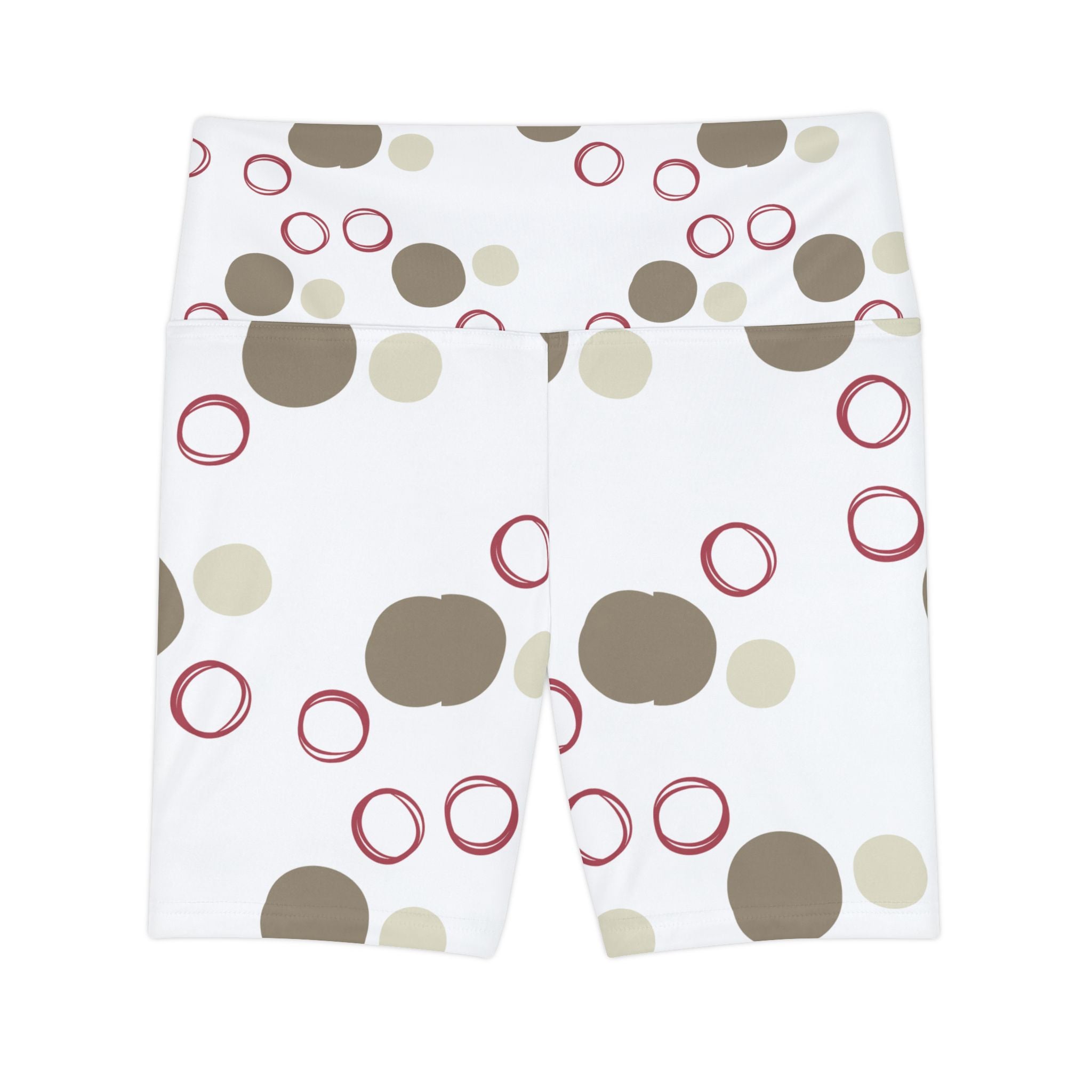 Trendy Women Workout Shorts with Fun Polka Dot Design