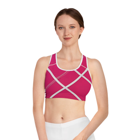 Stylish Pink Sports Bra for Active Lifestyle