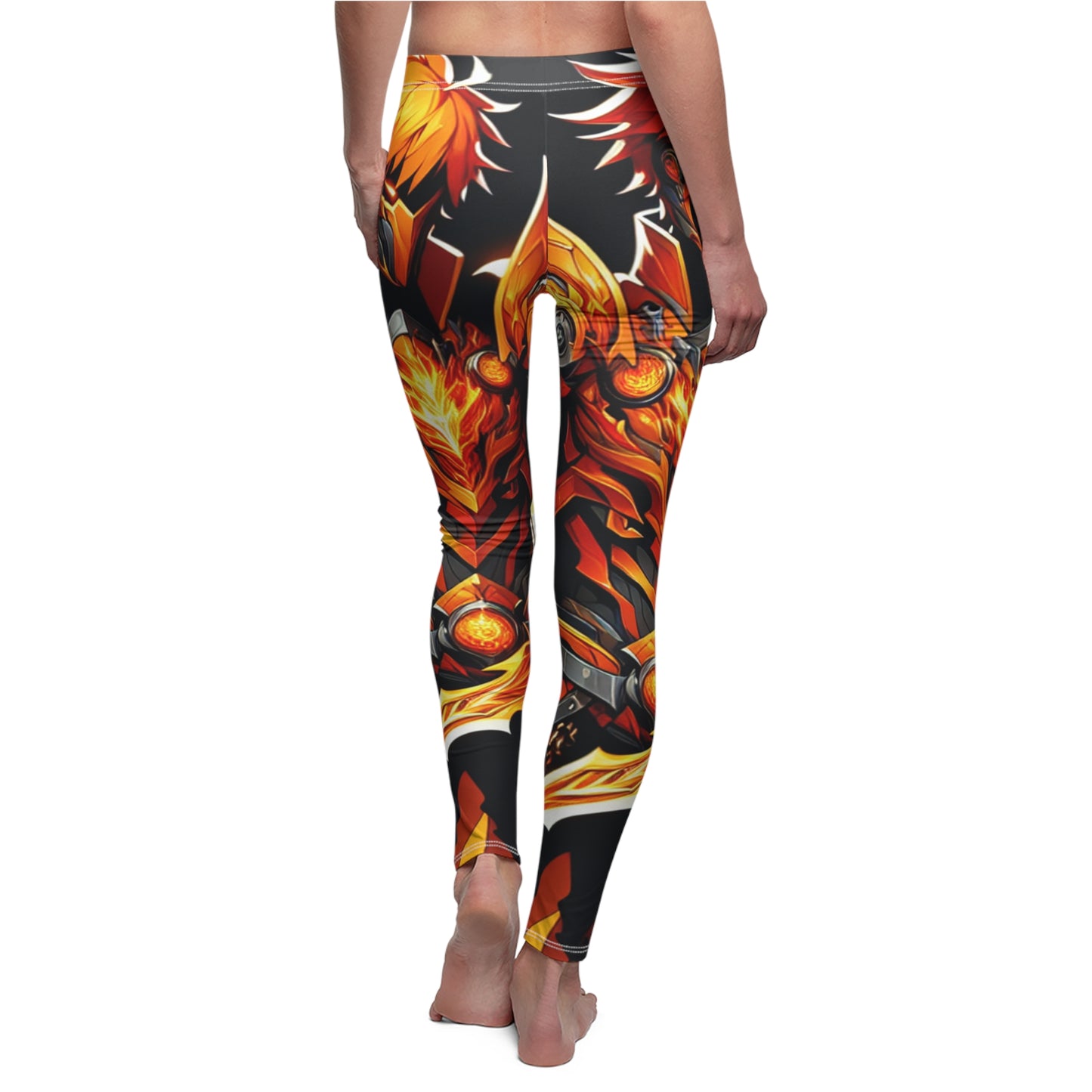Fierce Fire-Dragon Women's Casual Leggings - Vibrant and Stylish Activewear