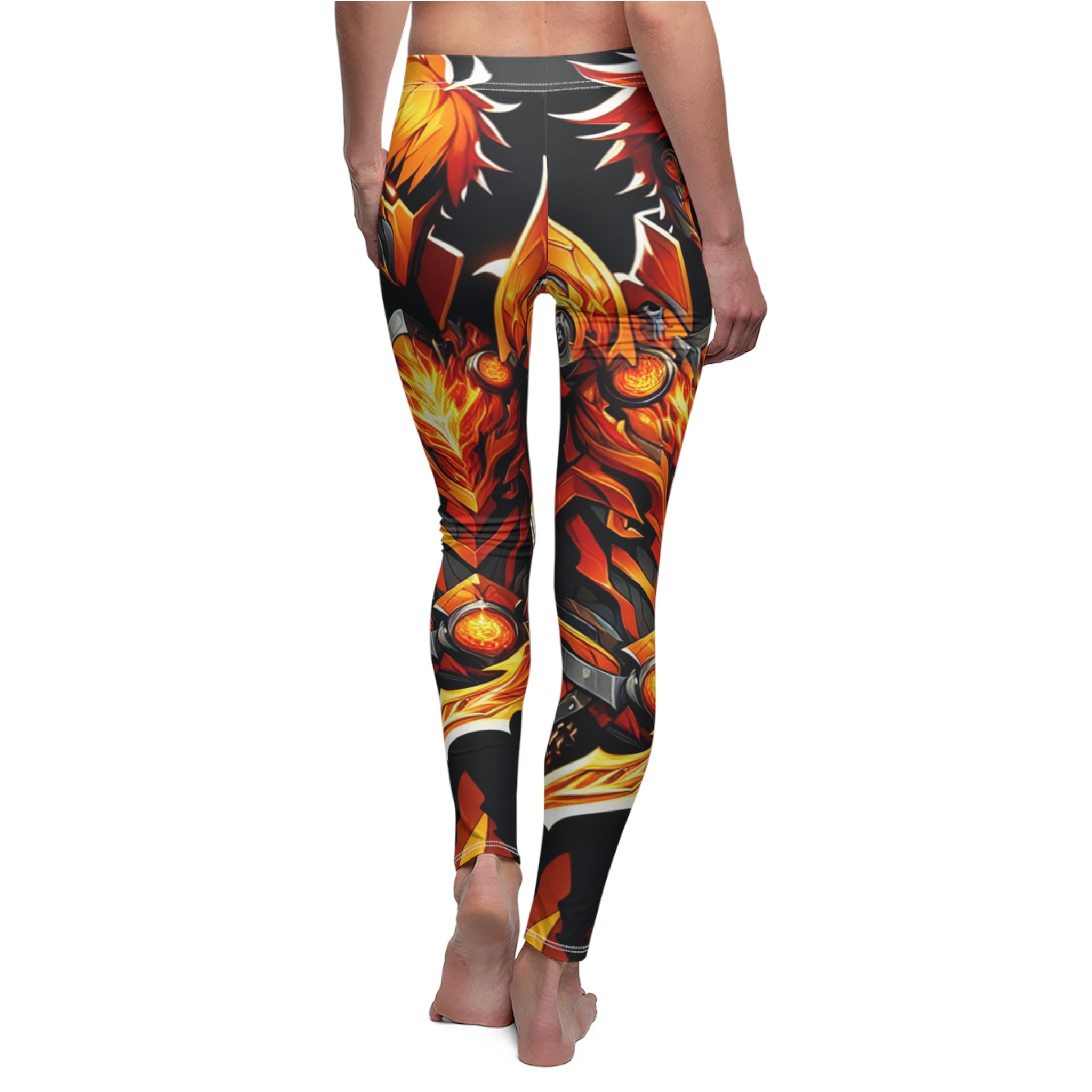 Fierce Fire-Dragon Women's Casual Leggings - Vibrant and Stylish Activewear