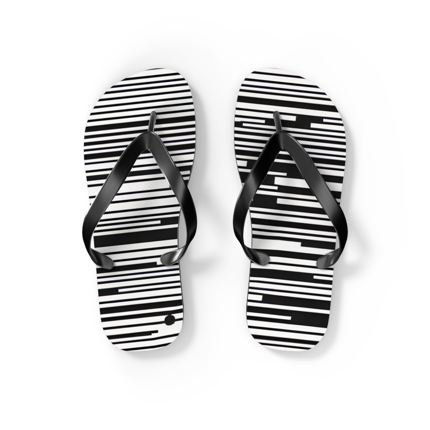Chic Stripe Flip Flops | Stylish Beach Sandals, Summer Footwear, Poolside Essentials, Vacation Accessories, Trendy Footwear