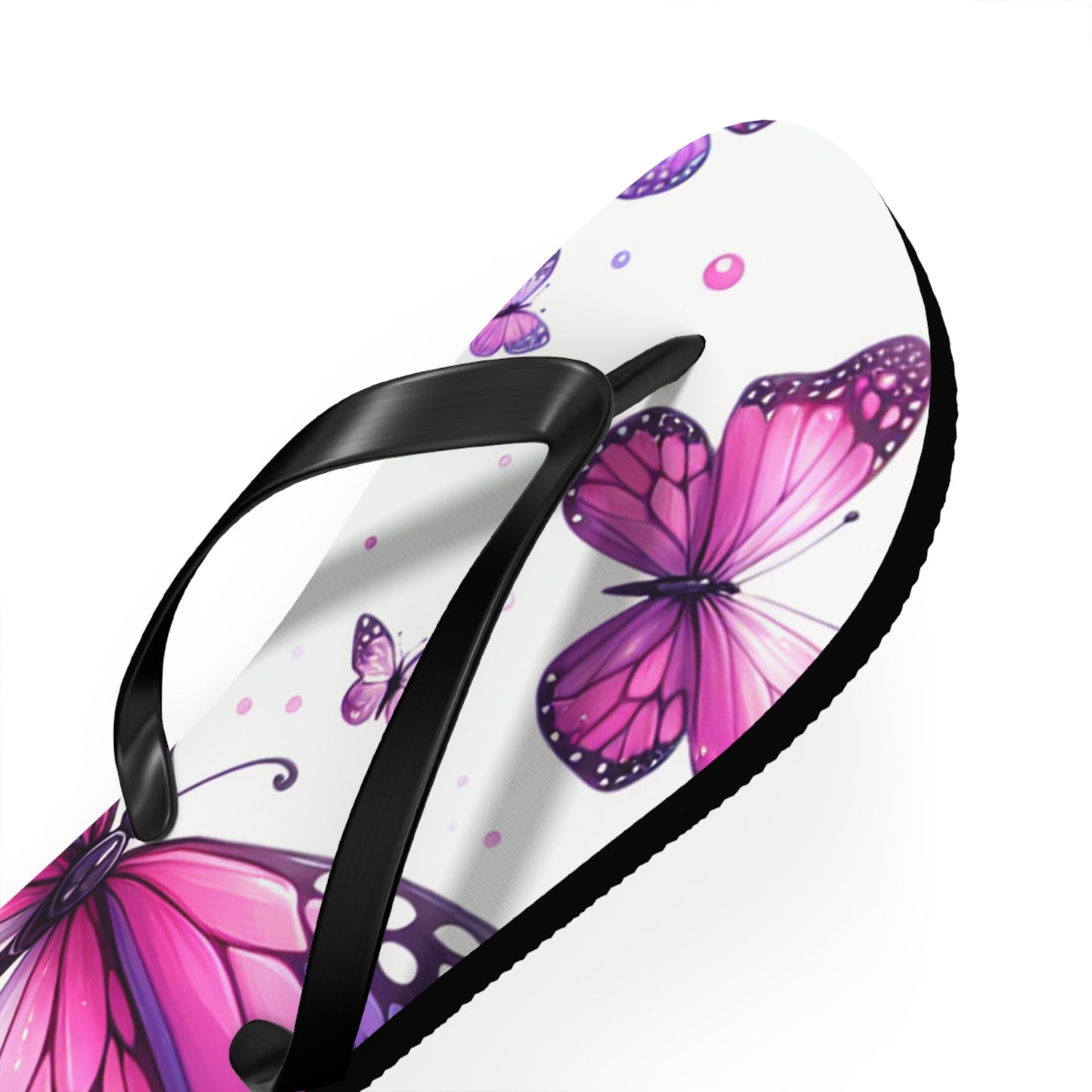Butterfly Flip Flops - Summer Beach Sandals, Vacation Footwear, Gift for Her, Outdoor Fun, Festival Essentials, Poolside Vibes