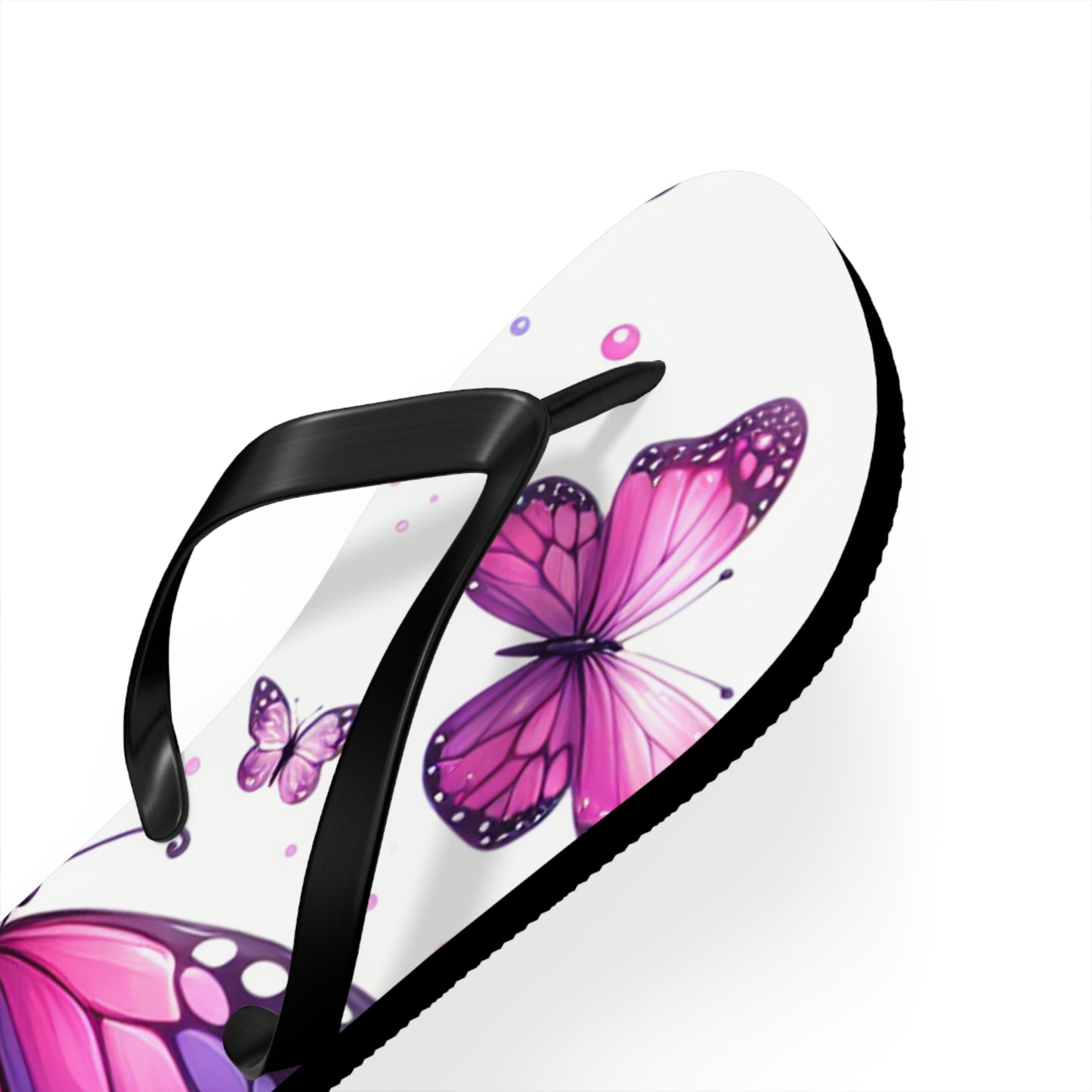 Butterfly Flip Flops - Summer Beach Sandals, Vacation Footwear, Gift for Her, Outdoor Fun, Festival Essentials, Poolside Vibes