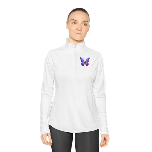 Butterfly Ladies Quarter-Zip Pullover - Stylish and Comfortable Activewear