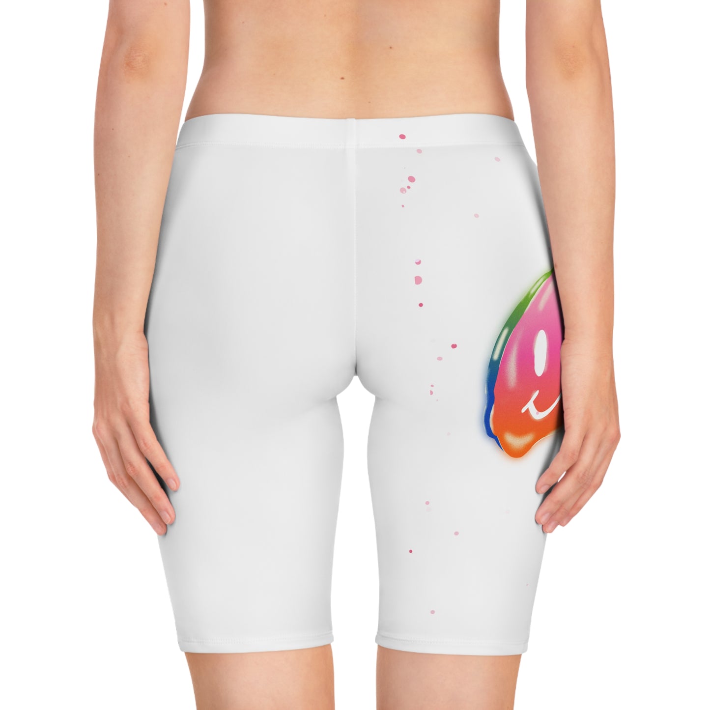 Bike Shorts - Acid Smiley Face Women's Cycling Bottoms