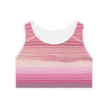Gradient Striped Sports Bra for Active Lifestyle - Ideal for Fitness and Yoga