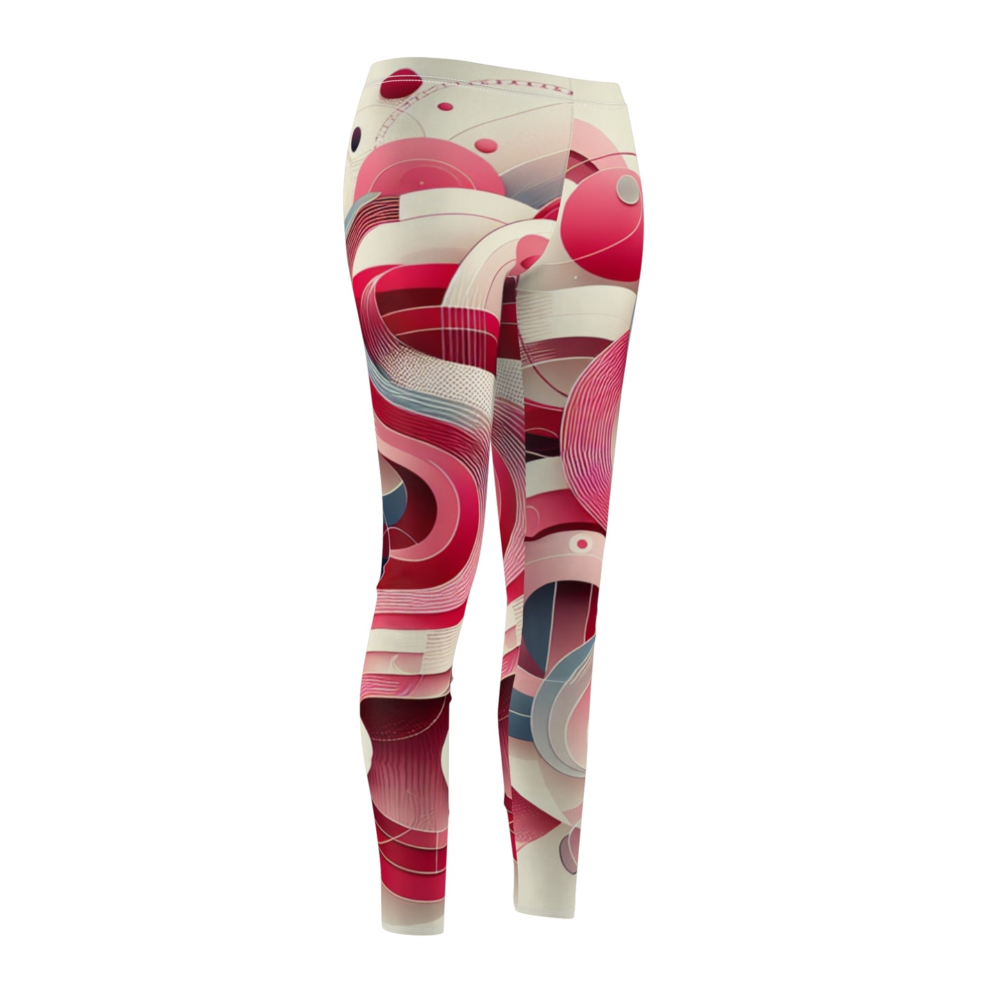 Vibrant Abstract Print Leggings for Women - Casual & Comfortable Wear