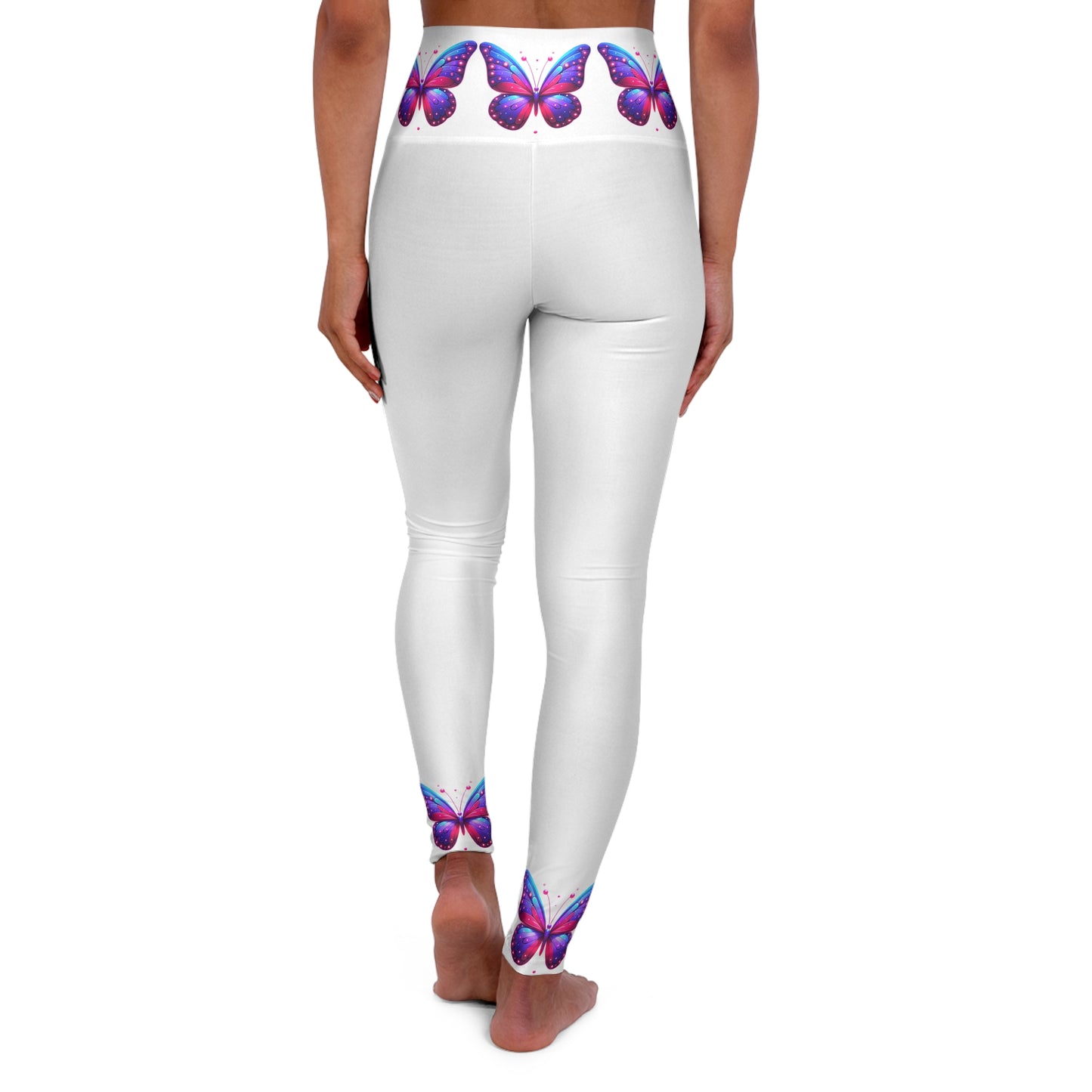 Butterfly High Waisted Yoga Leggings - Stylish Activewear for Comfort and Flexibility
