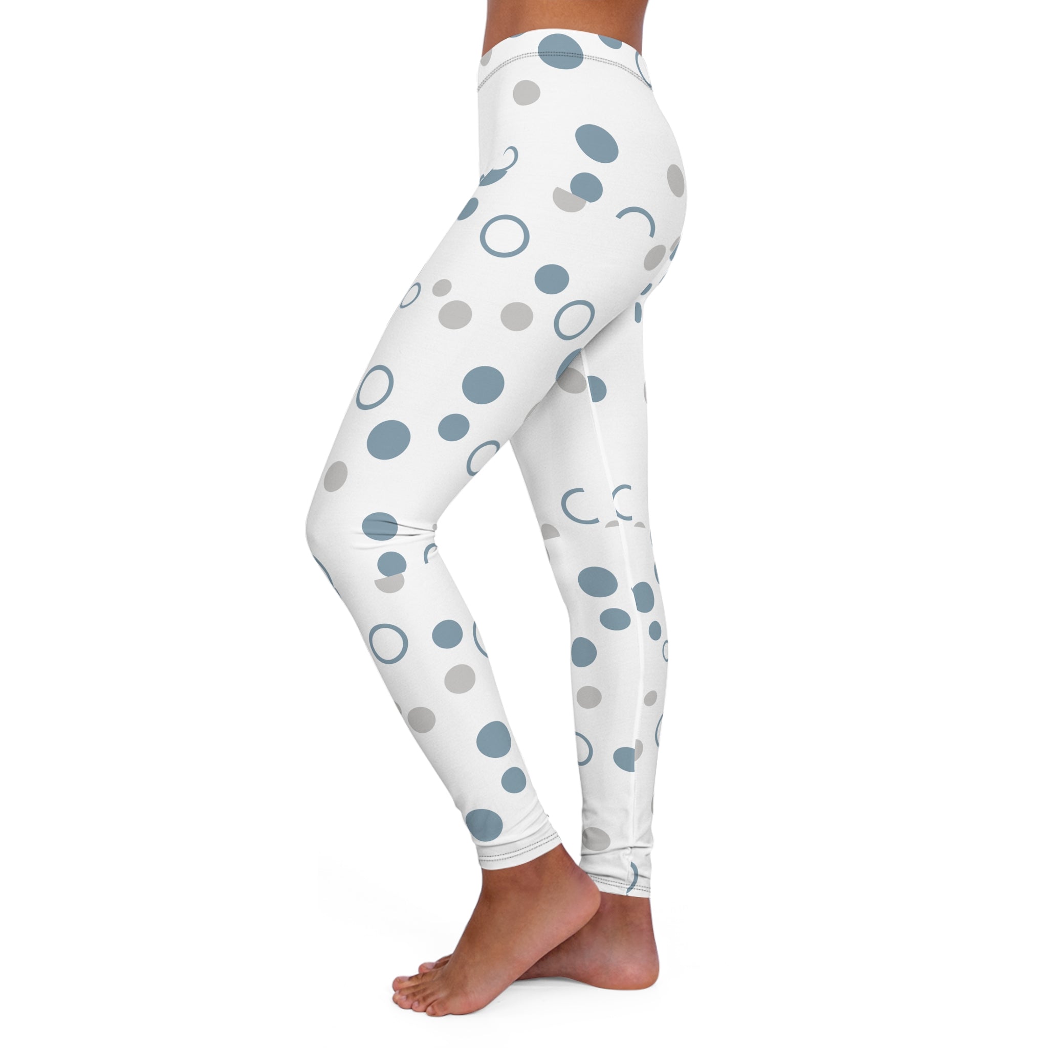 Chic Polka Dot Spandex Leggings for Women