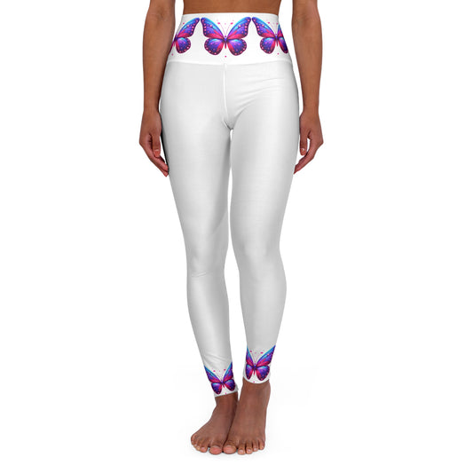 Butterfly High Waisted Yoga Leggings - Stylish Activewear for Comfort and Flexibility